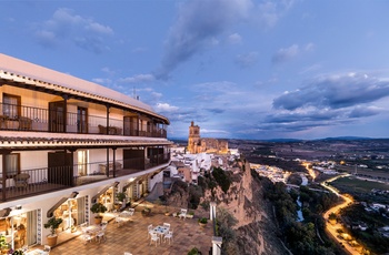 Parador de Arcos de la Frontera - Terrasse og restaurant