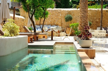 Pepi Boutique Hotel - Terrasse og pool