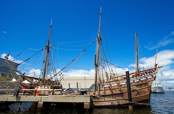 Kopi af skibet Duyfken i Fremantle havn - Western Australia