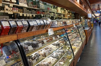 Delikate chokolader i madmarkedet Reading Terminal Market i Philadelphia