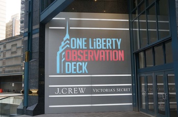 Indgangen til One Liberty Observation Deck i Philadelphia