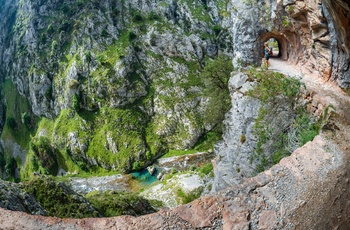 Vandrerute i Picos de Europa Nationalpark i det nordlige Spanien