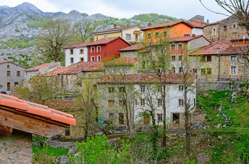 Lille landsby i Picos de Europa Nationalpark i det nordlige Spanien