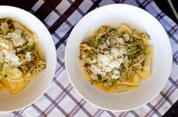 Den lokale specialitet Agnolotti fra Piemonte 