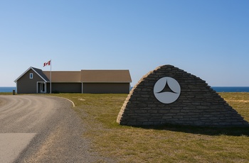 Port au Choix National Historical Site og besøgscenter på Newfoundland - Canada - AI genereret