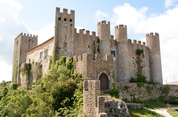 Castelo de Obidos i det centrale Portugal