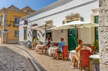 Stemning i havnebyen, Faro i Algarve - det sydlige Portugal