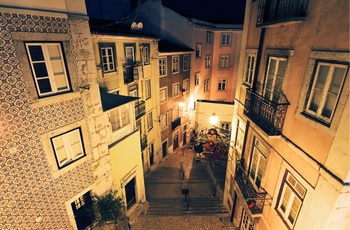 Fado-stemning i gade i Lissabon