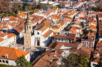 Udsigt til Tomars bytorv - det centrale Portugal