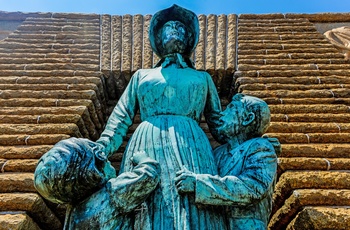 Statue ved Voortrekker Monument i Pretoria, Sydafrika