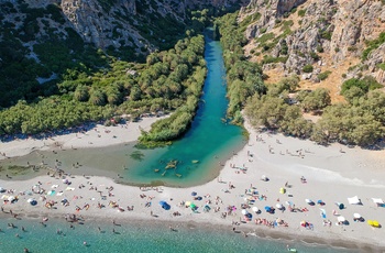 Preveli-stranden på Kreta - Grækenland