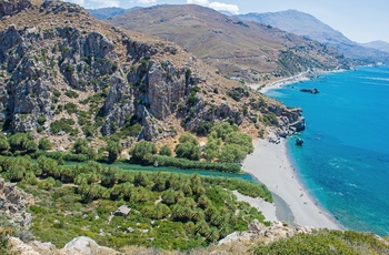 Preveli-stranden på Kreta - Grækenland