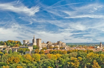 Udsigt til Avignon, Provence i Frankrig