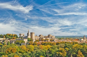 Udsigt til Avignon, Provence i Frankrig