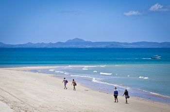 Turister på Keppel Island - Queensland