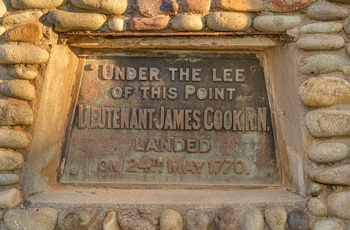 Kaptajn James Cook landgangspunkt i kystbyen 1770, Queensland