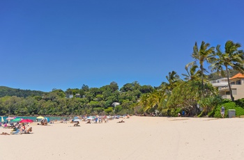 Lækker sandstrand i Noosa Heads i Queensland - Australien