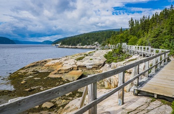 Sagnenay bugten og Tadoussac i baggrunden, Quebec i Canada