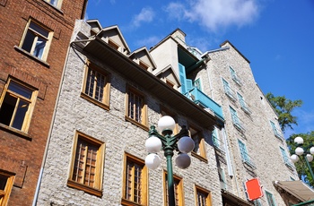 Quartier Petit Champlain, den ældste bydel i Quebec City, Canada