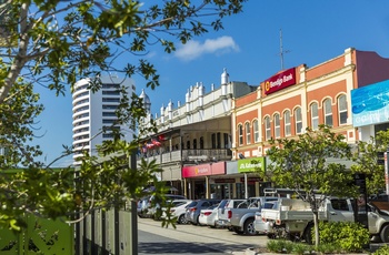 Sheridan Street i Cairns, Queensland i Australien