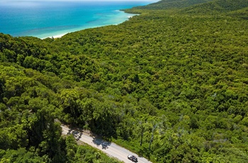 Bloomfield Road i Cape Tribulation, Queensland i Australien