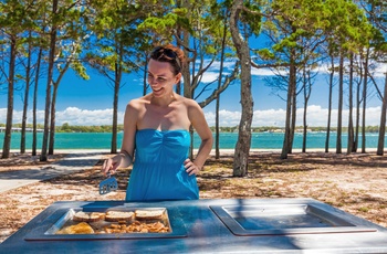 Barbaque på Bribie Island, Queensland i Australien