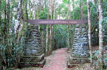 Indgang til Lamington National Park, Queensland i Australien