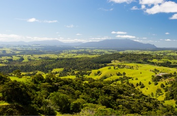 Bløde bakker i Atherton Tablelands i Queensland