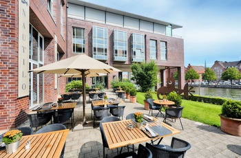 Radisson Blu Senator Hotel i Lübeck, Tyskland - Terrassen