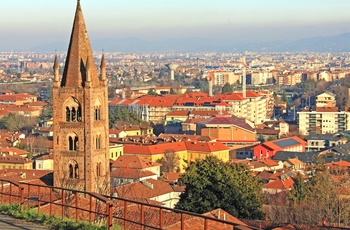 Udsigten fra Castello di Rivoli 