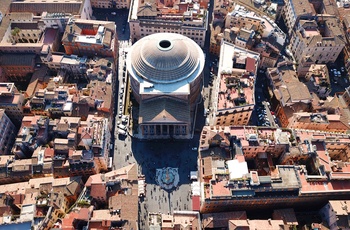 Luftfoto af Pantheon i Rom