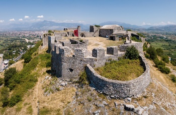 Rozafa slot i byen Shkodër i det nordlige Albanien
