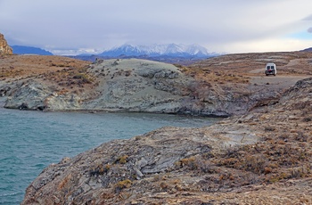 Søen Lago Posadas i Argentina, Patagonien
