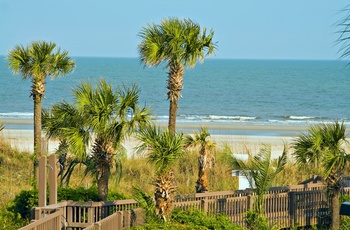 Strand på Hilton Head Island, South Carolina i USA