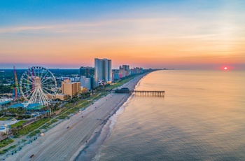 Murtle Beach ved solnedgang - South Carolina i USA