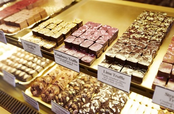 Chokoladebutikken Highland Chocolatier ved Aberfeldy i Skotland