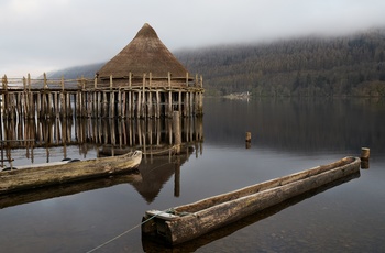 Jernalderbebyggelse kaldet crannog ved Loch Tay - Foto: Per Joe Photography