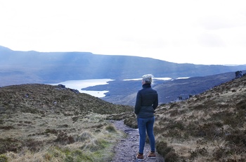 Udsigten fra bjerget Stac Pollaidh ved Ullapool i Skotland - Foto: Per Joe Photography