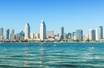 San Diego skyline fra Coronado Island