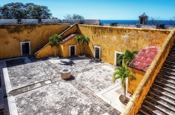 San Miguel fortet i kystbyen Campeche i Mexico
