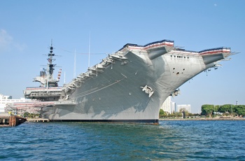 USS Midway i San Diego, Californien i USA