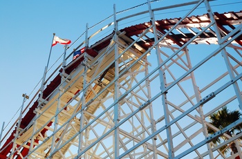 Trærutsjebanen Giant Dipper i Santa Cruz - Californien