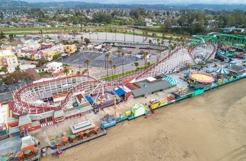 Santa Cruz Beach Boardwalk med masser af forlystelser - Californien