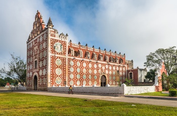 Santo Domingo de Guzmán kirken i Uayma - Yucátan i Mexico