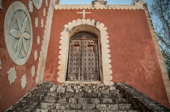 Santo Domingo de Guzmán kirken i Uayma - Yucátan i Mexico