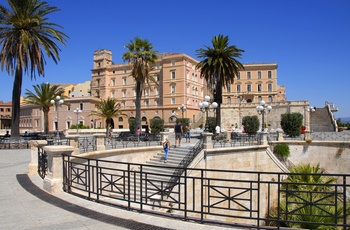 Smukt torv i Caglira, Sardinien