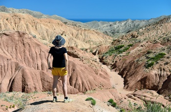 Sazka-kløften også kendt som Fairy Tale Canyon - Kirgisistan