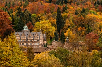 Schloss Hämelschenburg i Weserbergland i Niedersachsen