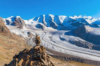 Gletsjer i Diavolezza bjergene, Schweiz