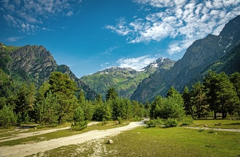 Rute mod Shdugra-vandfaldet - Georgien